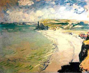 Claude Monet The Beach at Pourville Sweden oil painting art